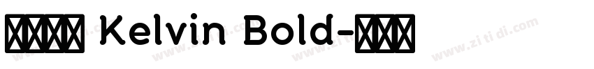 微软雅黑 Kelvin Bold字体转换